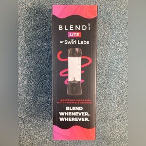 Blendi Lite by Swirl Labs 17.5oz portable blender, black NEW